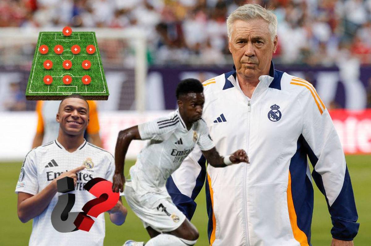 Así sería el primer 11 oficial del Real Madrid en la Supercopa de Europa ante Atalanta ¿Con Mbappé?