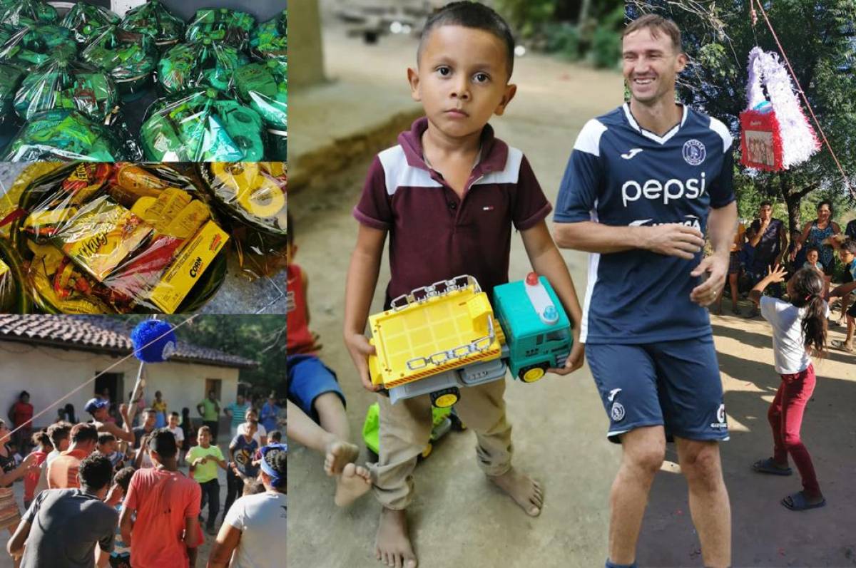 Gonzalo Klusener, antes de marcharse, se aseguró de regalar alegría a niños de escasos recursos de Honduras