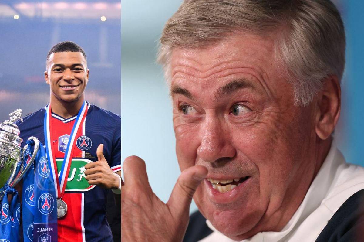 Ancelotti, técnico del Real Madrid, fue consultado sobre la llegada Mbappé y responde