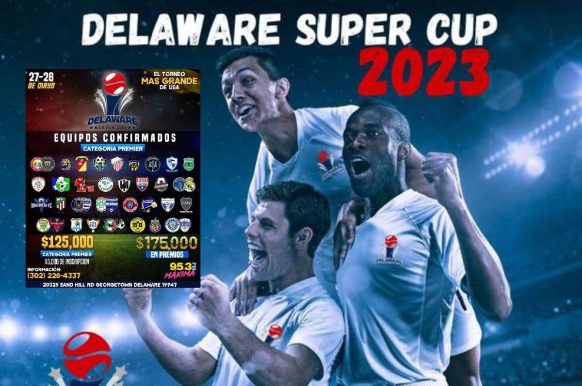 Los 32 equipos que van por el título en la categoría Premier de la Delaware Super Cup 2023 y este jueves es el sorteo