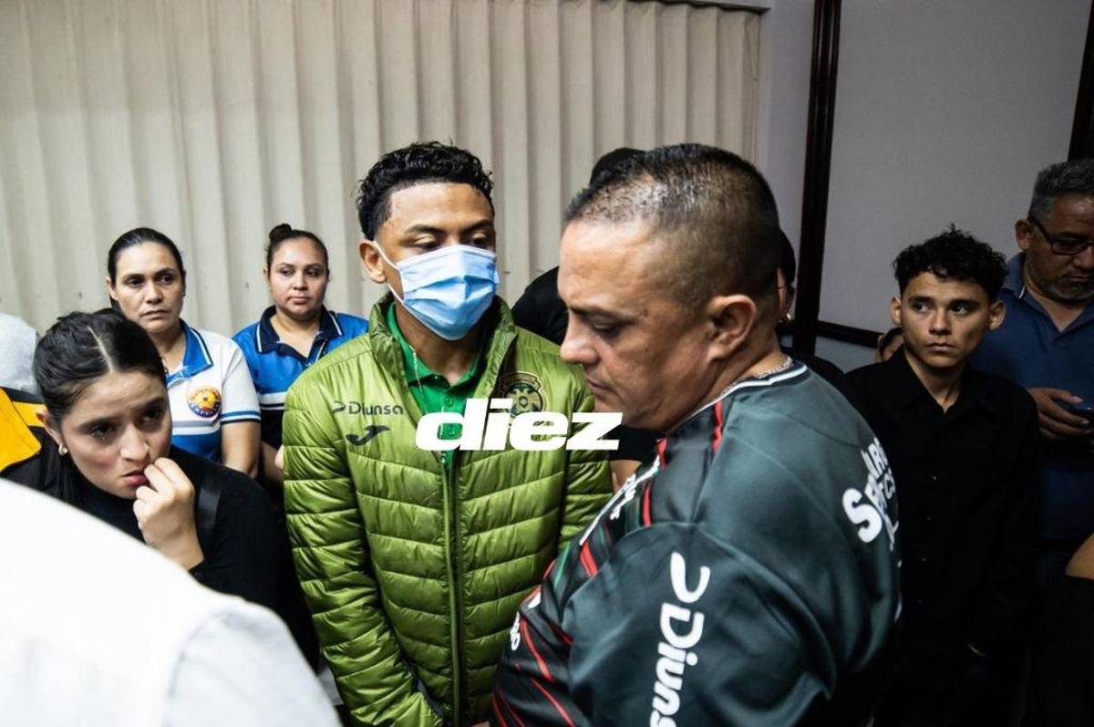 Luto, lágrimas y tremendo respaldo de jugadores y directivos en la sala velatoria de Orinson Amaya, presidente de Marathón