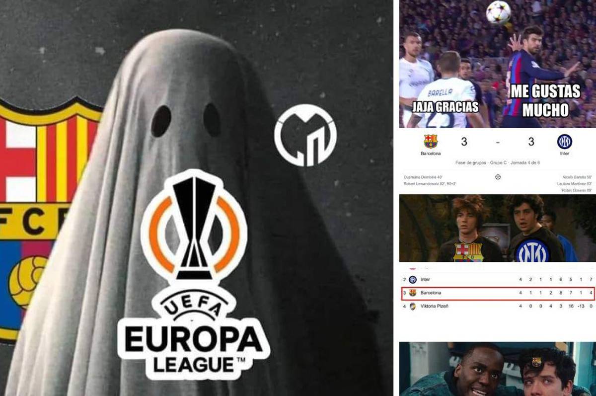 ¡Destruyen a Piqué! Los duros memes contra Barcelona luego de empatar con Inter y estar al borde de Europa League