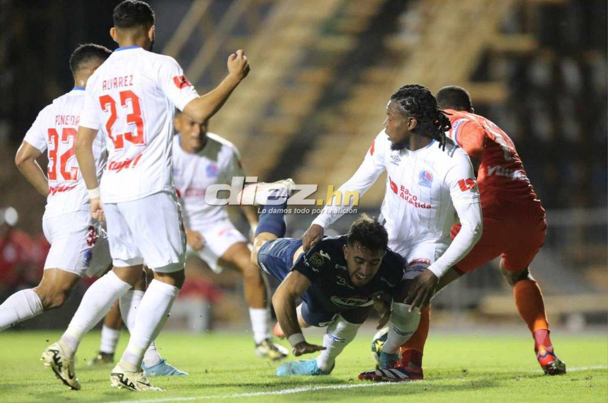 Los penales no señalados por Saíd, la euforia de Andy Najar, Rodrigo Auzmendi brilló y la belleza del Motagua-Olimpia