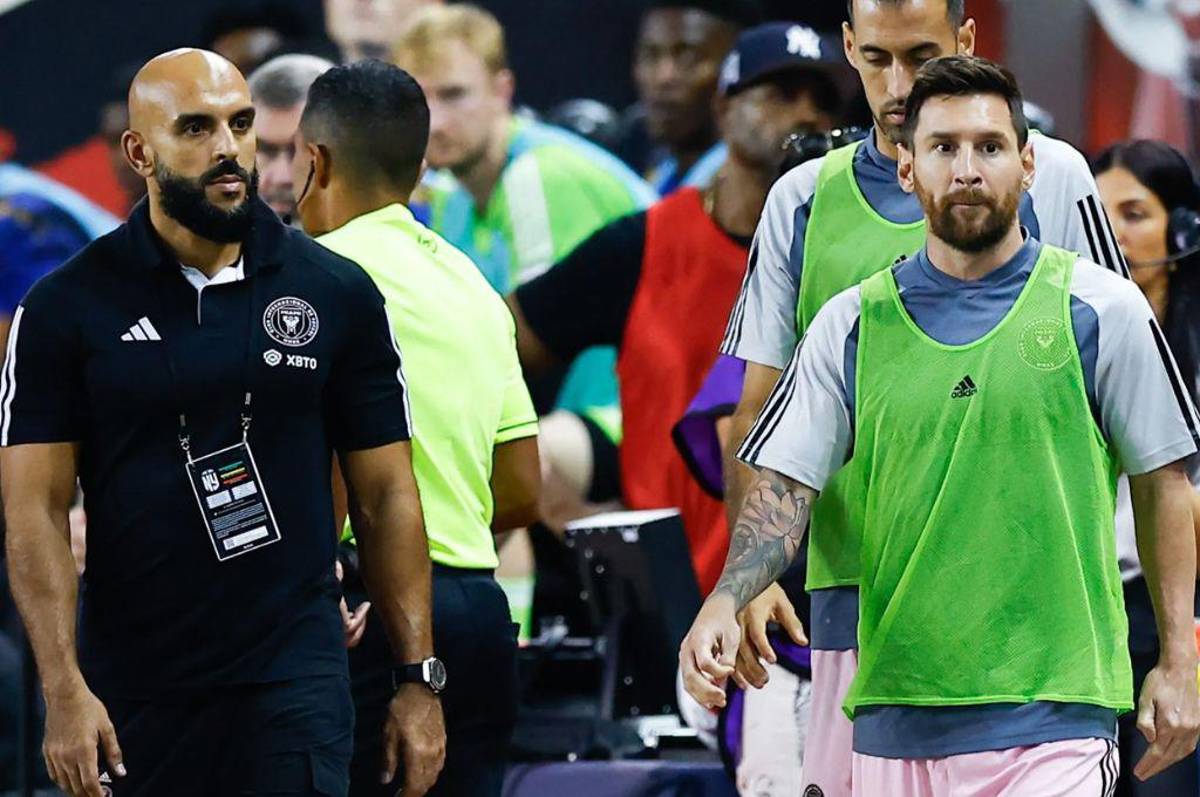 ¿Cuál fue su reacción? Lo que hizo el guardaespaldas de Messi en el escándalo entre el Inter Miami-Monterrey