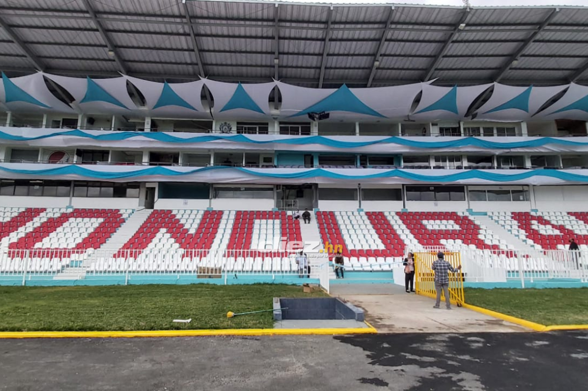 Instalación de fibra óptica y reparación total de sanitarios: Los nuevos cambios que ya luce el estadio Nacional de Tegucigalpa