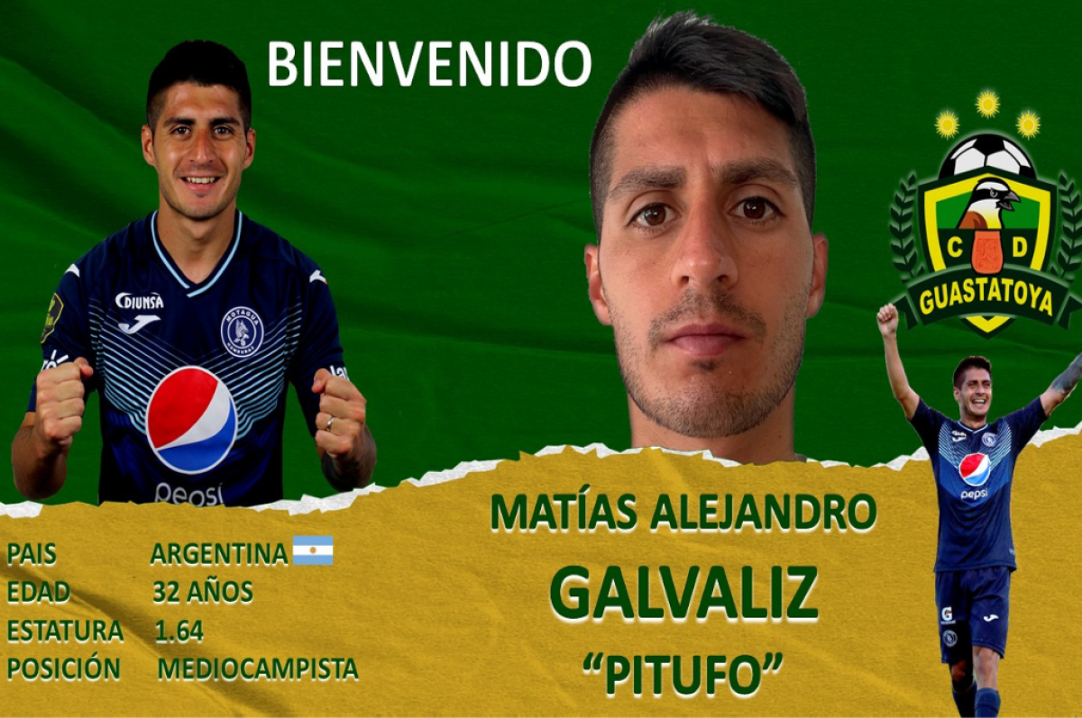 OFICIAL: Matías Galvaliz es nuevo jugador del Guastatoya de Guatemala y jugará la Concachampions