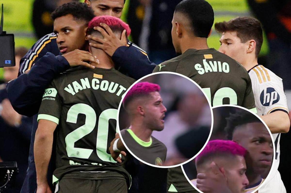 ¡No aguantó las lágrimas y fue consolado! El jugador del Girona que salió llorando tras la derrota ante el Real Madrid