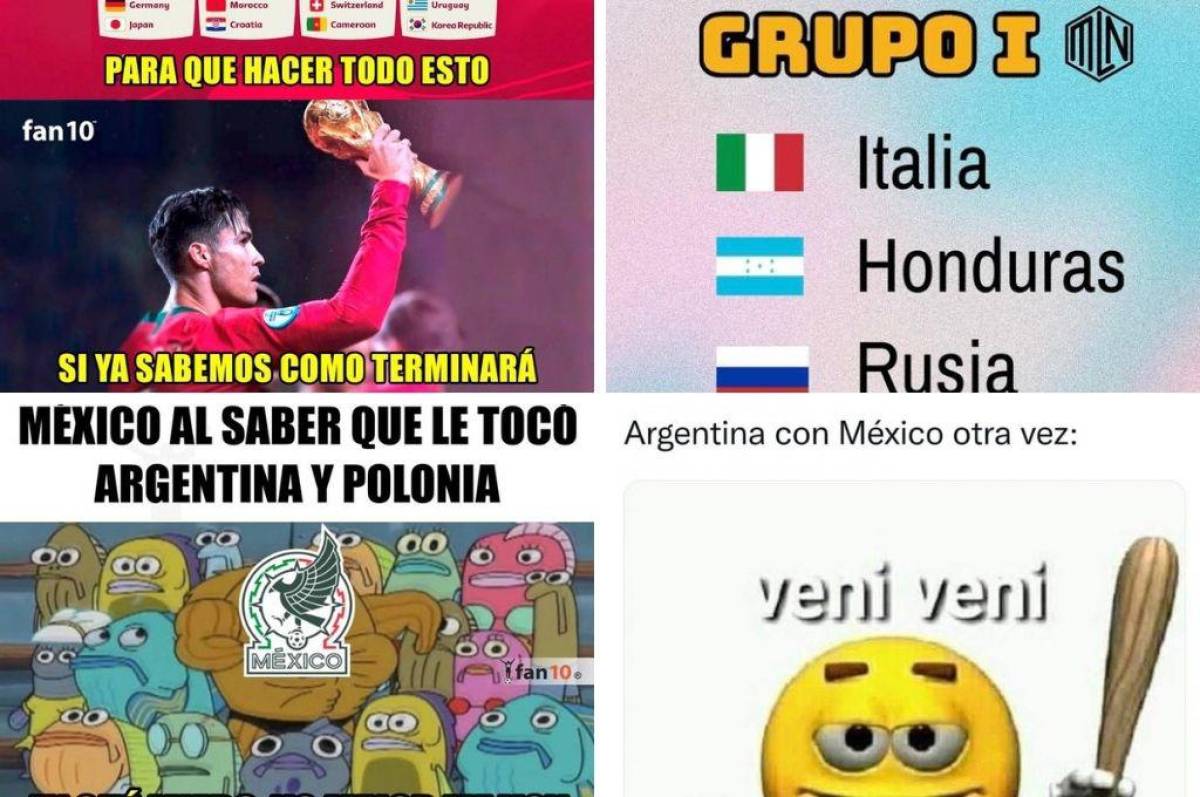 Los memes que dejó el sorteo del Mundial de Qatar 2022 donde destrozan a México y a Argentina