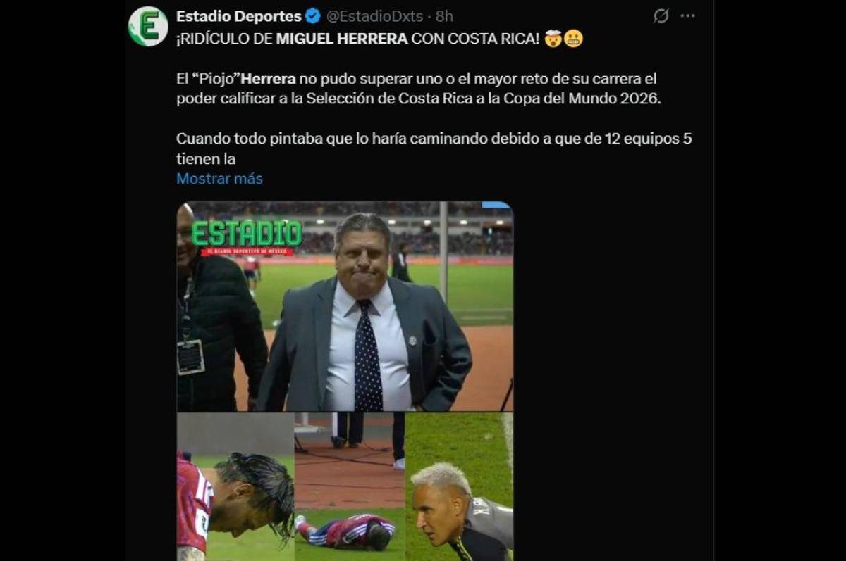 Una gran chambonada: Faitelson no lo perdona; la prensa apunta al Piojo Herrera tras su fracaso con Costa Rica