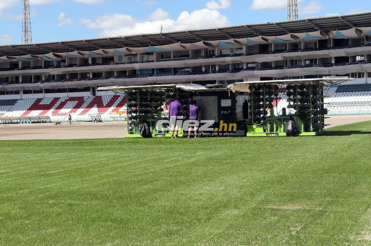 ¡Una belleza! Así luce el estadio Nacional Chelato Uclés con la implementación del césped sintético ¿Cuándo estará listo?