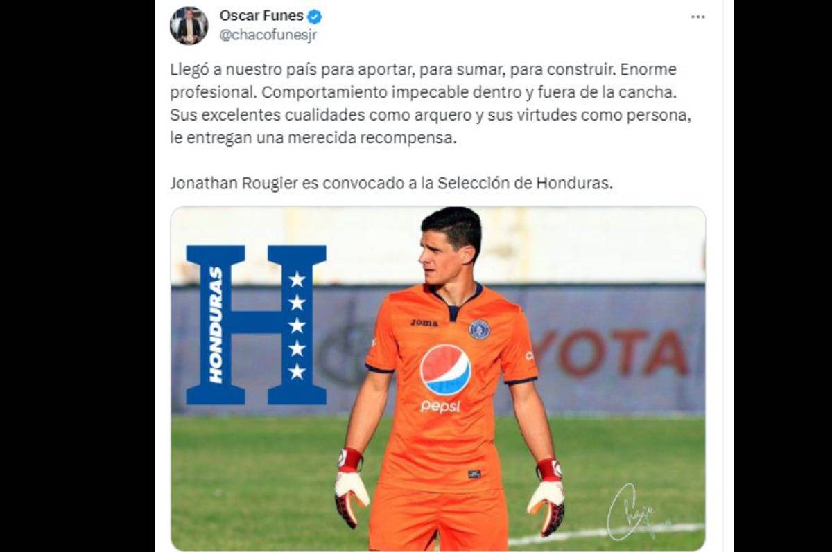 “Rueda es un acomodado”, “más que merecido”: así reaccionó la prensa hondureña tras el llamado de Rougier a la ‘H’”