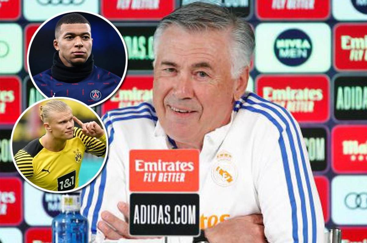 Ancelotti habló de Mbappé, Haaland y “los grandes planes” de Florentino Pérez para el mes de julio