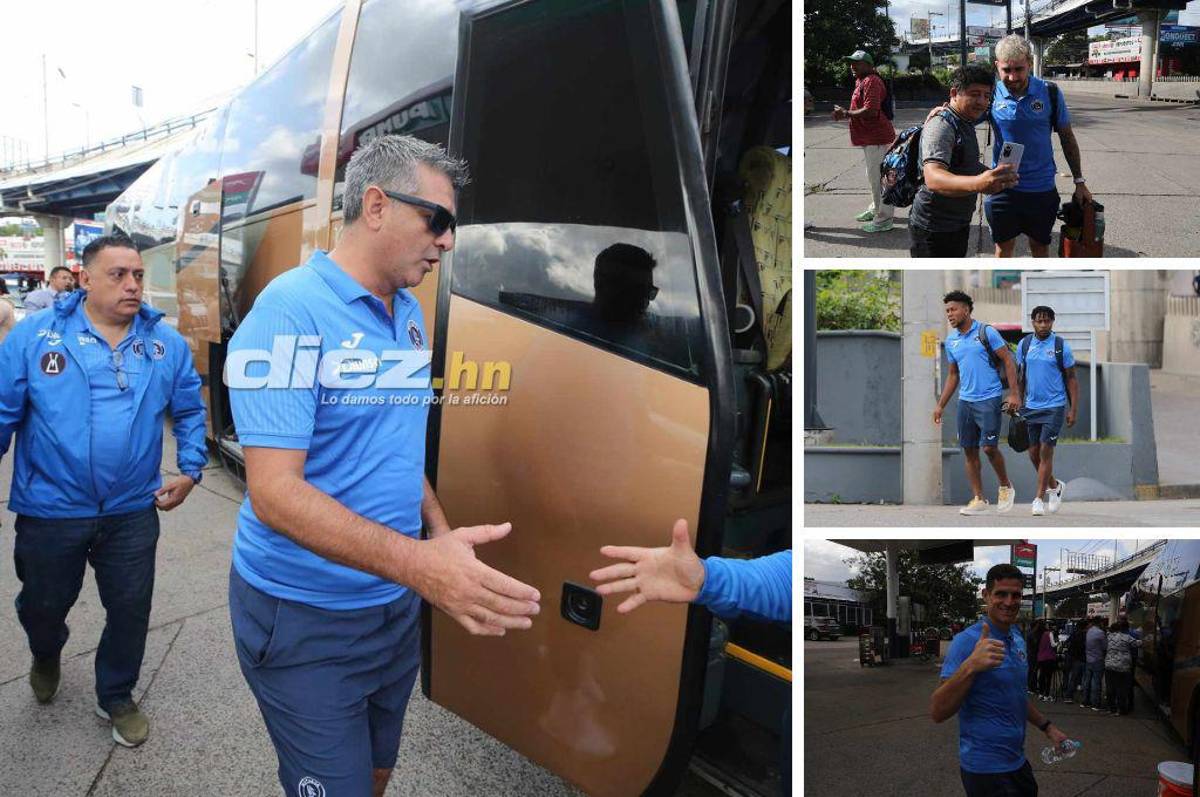¿Quiénes viajaron? Así fue la salida del Motagua de Diego Vázquez rumbo a Olancho para disputar el repechaje
