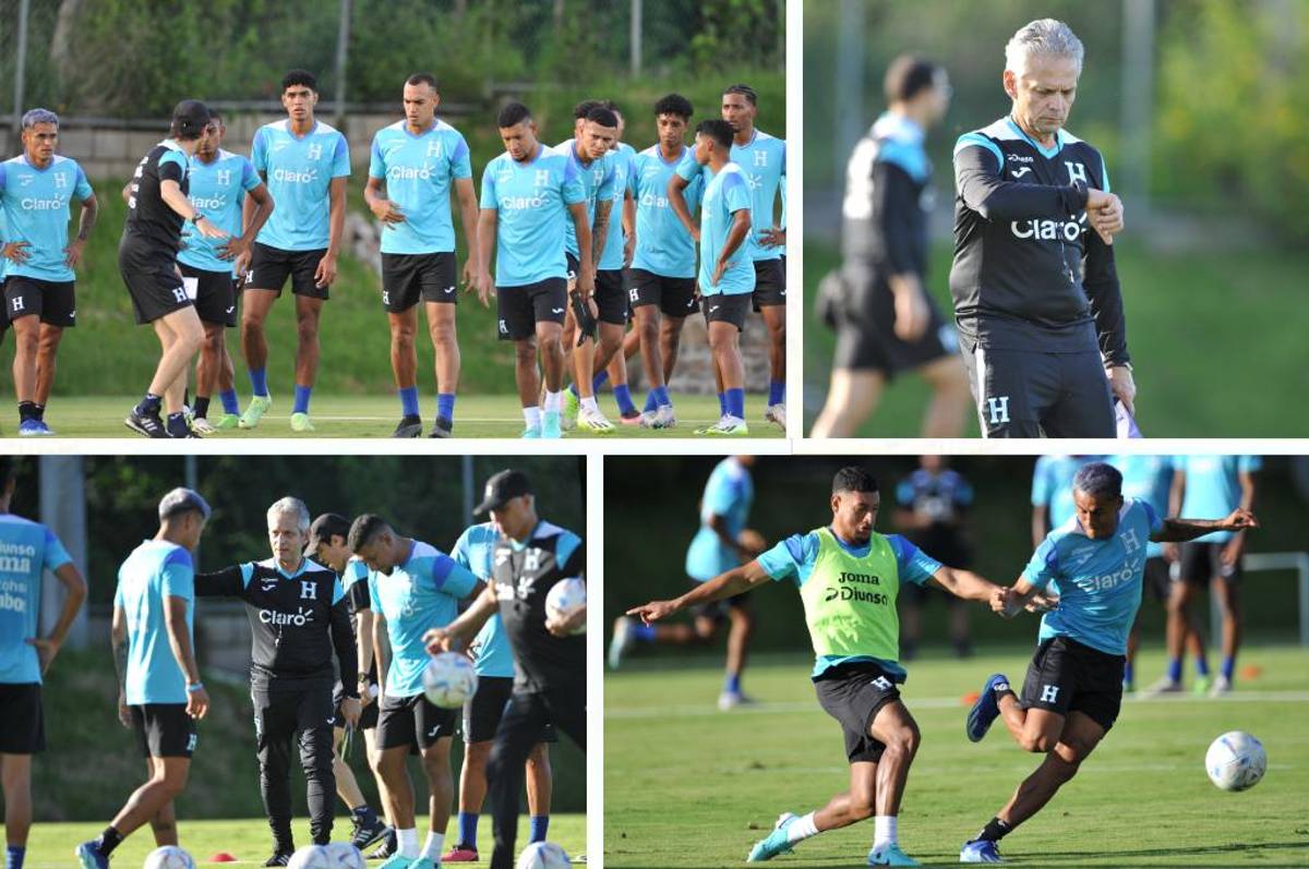 FOTOS: Rueda se olvida de Quioto y pone a trabajar a los legionarios de Honduras; ‘invitados’ en el entreno