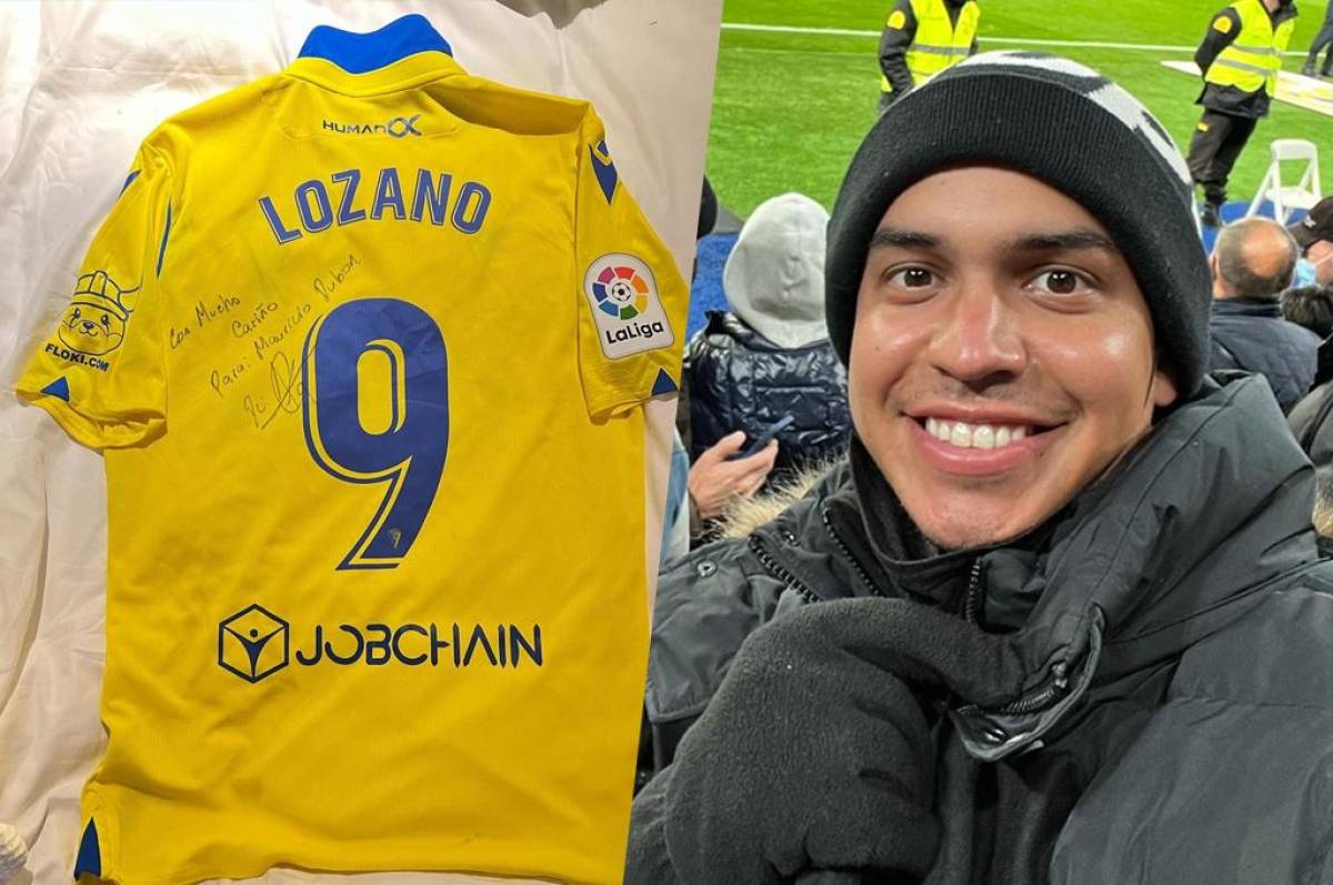 Choco Lozano le regala una camiseta del Cádiz a Mauricio Dubón y éste le envía mensaje a Elis