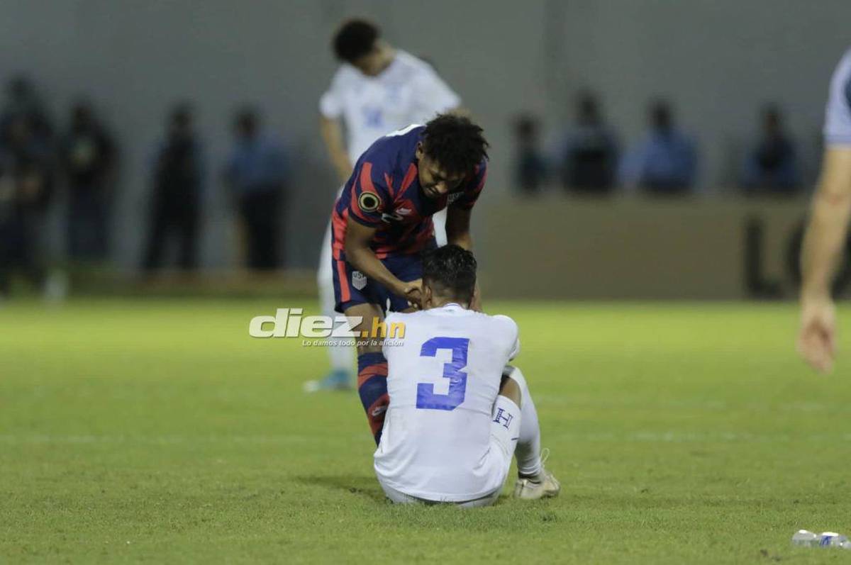 No se vio en TV: Las duras imágenes de los jugadores de Honduras, Luis Alvarado destrozado y el gesto de los estadounidenses