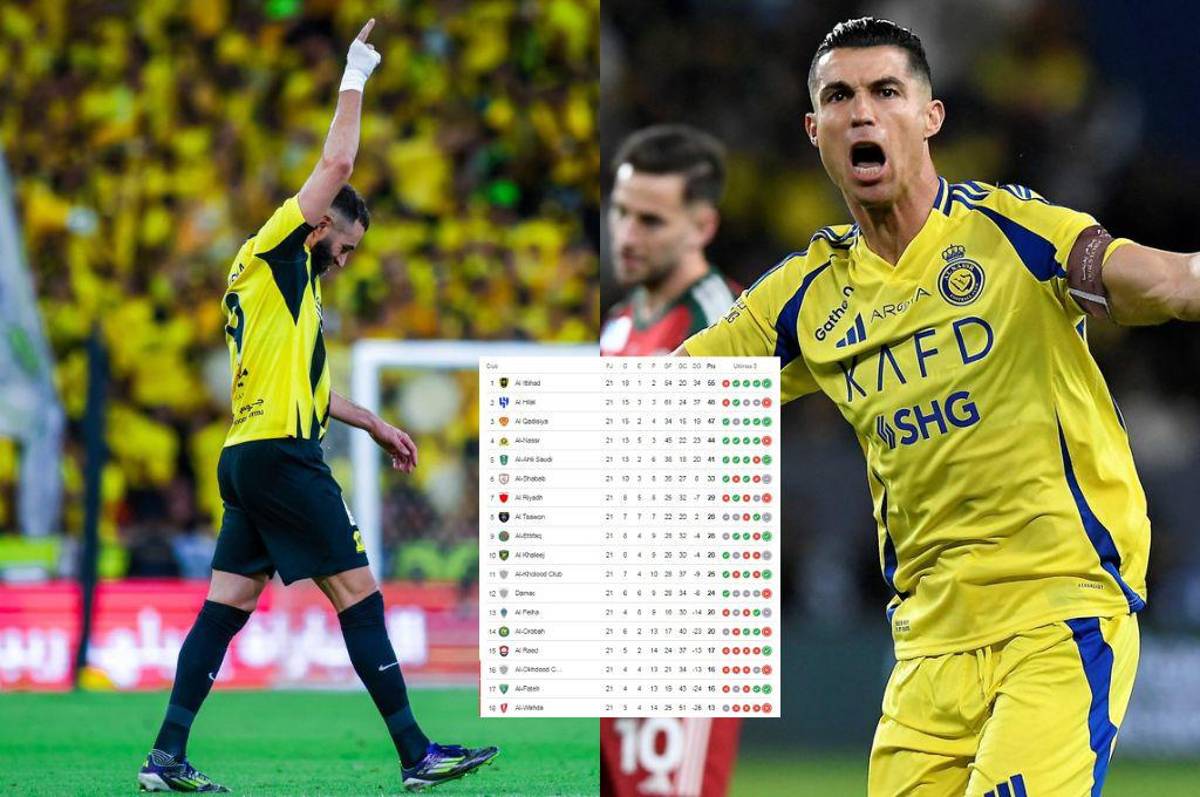 Benzema los pone de rodillas y se olvida de Cristiano: así está la tabla de posiciones de la Saudi Pro League