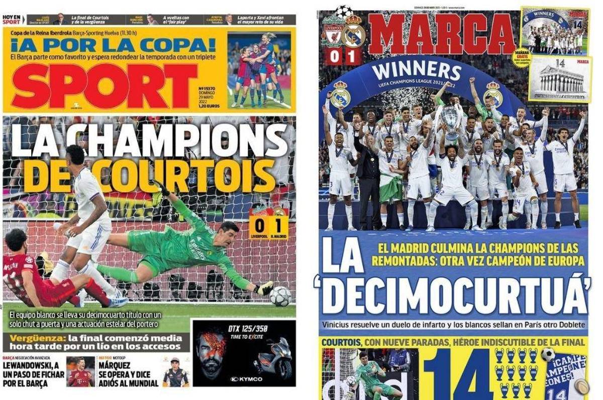 Diarios de Barcelona se muerden la lengua: Lo que dice la prensa del título 14 de Champions League del Real Madrid