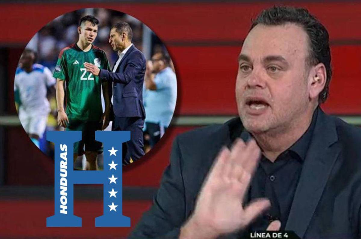 ¡No se olvidó de Honduras! David Faitelson echa fuego tras la derrota de México ante Colombia en amistoso