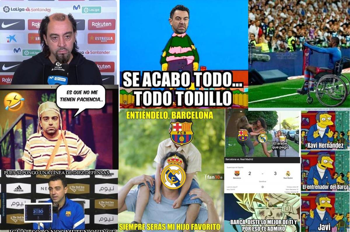 Xavi es humillado: los memes destrozan al Barcelona tras quedar eliminado de la Supercopa por el Real Madrid