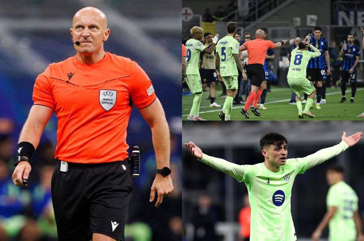 El árbitro que eliminó al Barcelona de Champions se burla de Pedri y envía rotundo aviso: Son ridículos