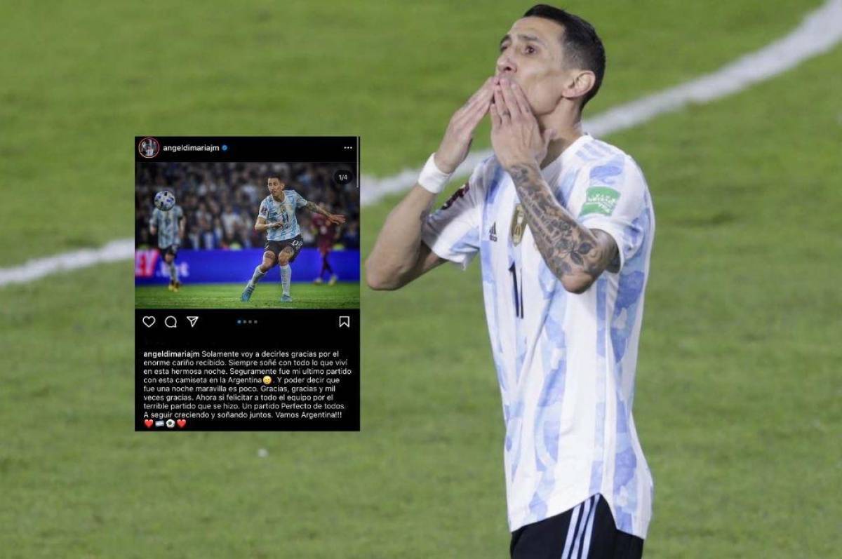¿Adiós a la selección de Argentina? El sorpresivo anuncio de Di María de cara al Mundial de Qatar