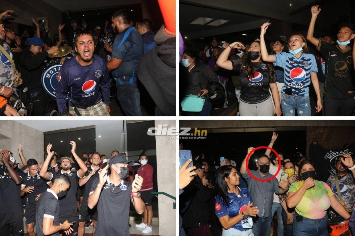 FOTOS: Así fue el banderazo de los aficionados de Motagua, los jugadores responden y ex diputado llegó a la fiesta azul