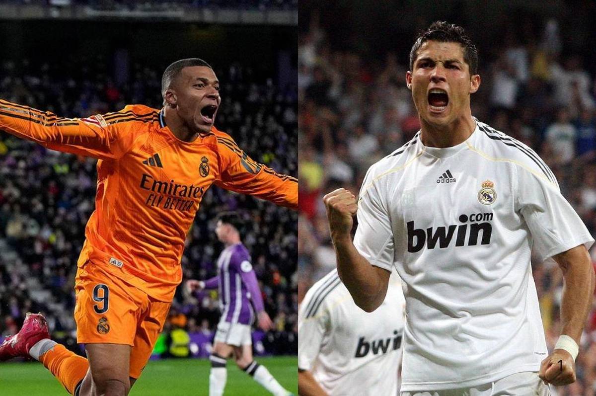 Mbappé anotó su primer triplete y pone a ‘temblar’ el récord de Cristiano Ronaldo en su primera temporada con el Real Madrid