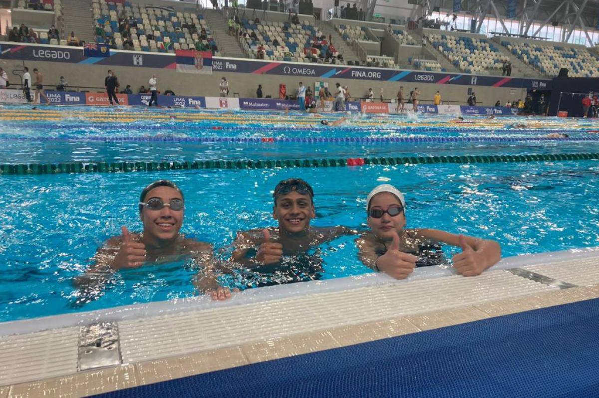 Nadadores que nos están representando en Perú en el Octavo Mundial Juvenil.