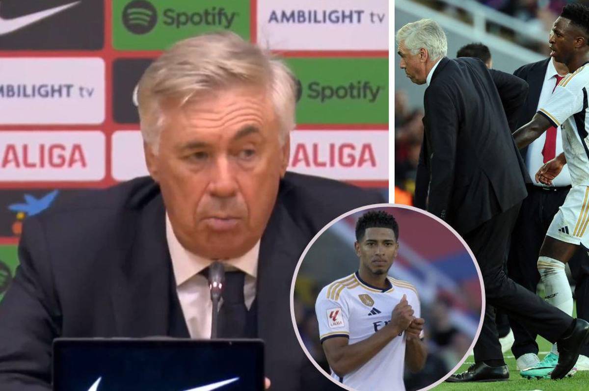 Ancelotti elogia a Bellingham y manda mensaje critico a Vinicius y Rodrygo: “No tenemos en la cabeza que es un goleador”
