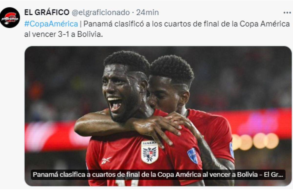 Prensa mundial se rinde a Panamá tras su clasificación a cuartos de final de Copa América y mandan dardos a USA