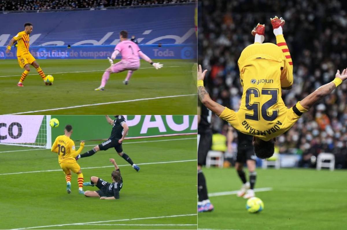 ¡Humillante! Ferran Torres y Aubameyang, en cinco minutos, sentencian paliza del Barcelona ante Real Madrid en el Bernabéu