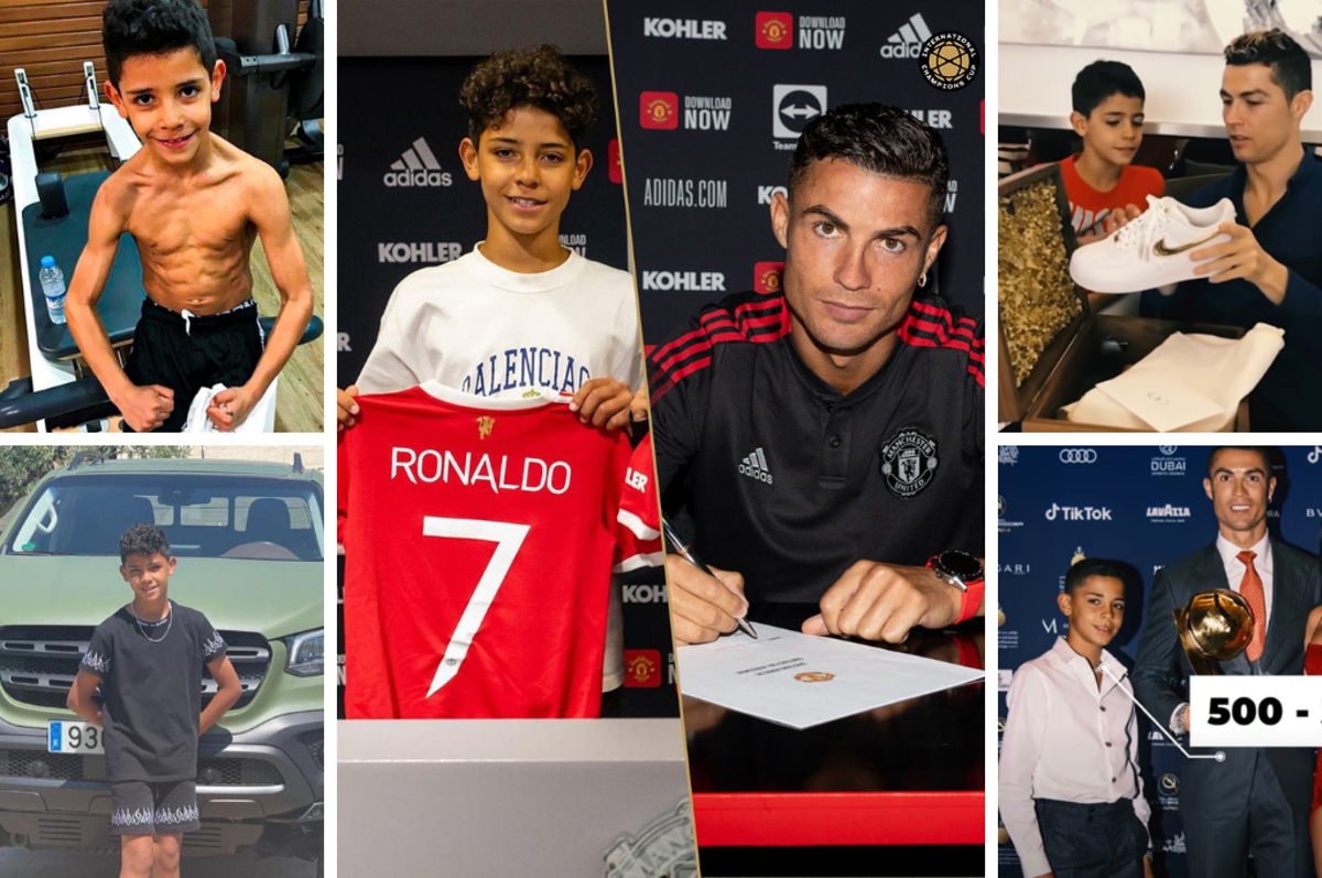 ¡Le gusta vestir caro! La vida de lujos que tiene Cristiano Ronaldo JR por su papá y así fue presentado en el United