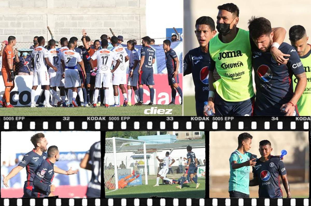 La euforia de Olego por su primer gol oficial en liga y el gesto del ‘Chino’ López tras el agónico triunfo de Motagua