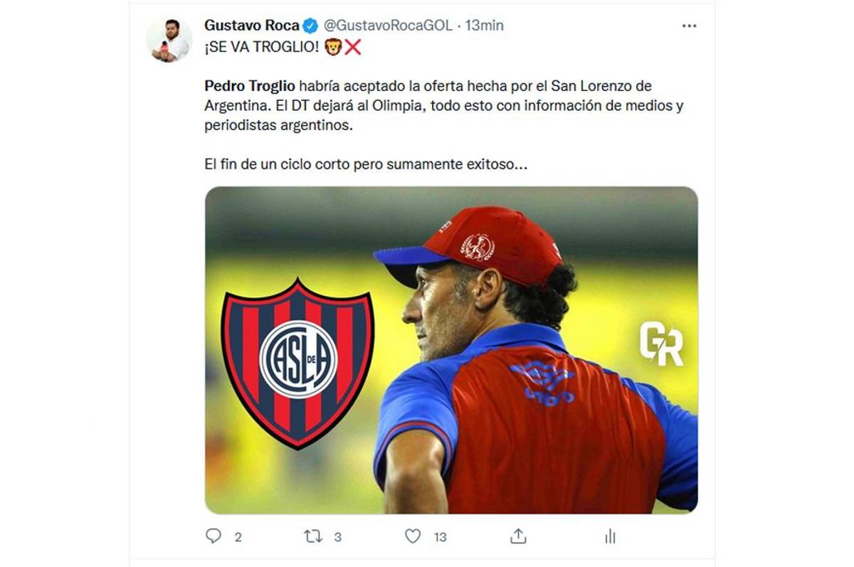 Las reacciones de medios, periodistas y afición sobre el posible fichaje de Pedro Troglio por el San Lorenzo de Argentina