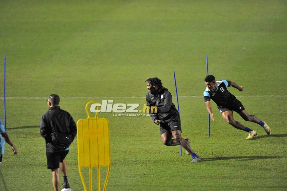 La charla de Rueda con Luis Palma y David Ruiz cambia de “look”: El último entrenamiento de Honduras de cara al choque con México