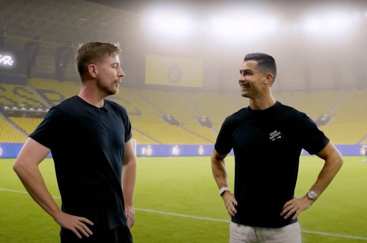 Cristiano Ronaldo ‘acaba’ con el debate en programa de Mr Beast: “¿Quién dice que Messi es mejor que yo?”
