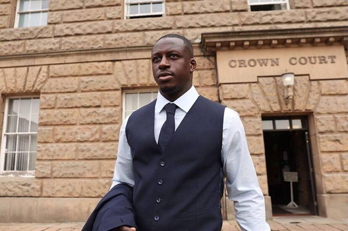 La extraña palabra que dijo Benjamin Mendy tras quedar absuelto de acusaciones de violación: ¡No culpable!