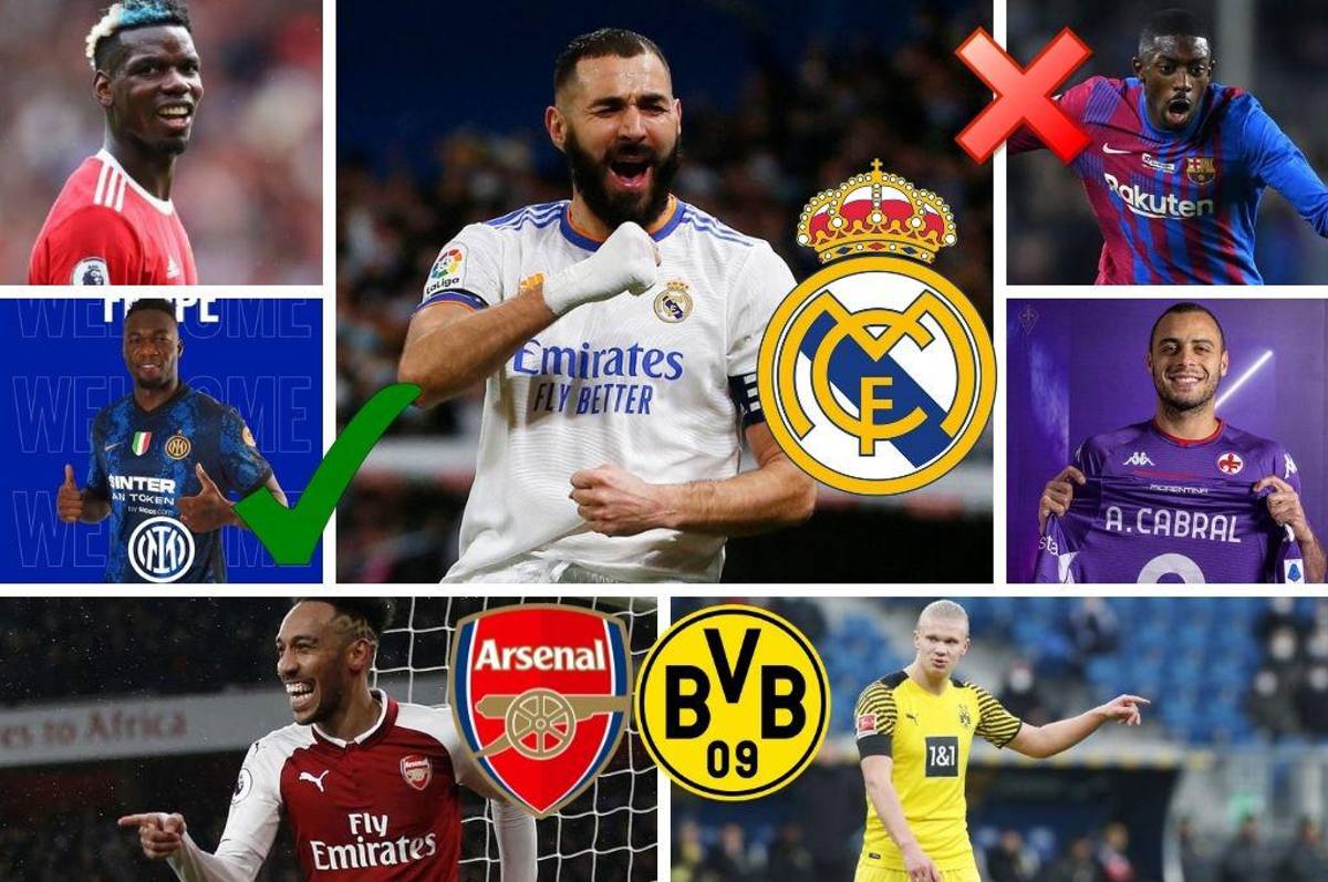 Mercado: ¿Aubameyang al Barcelona? Sorpresa con Benzema; Haaland y Pogba son noticia