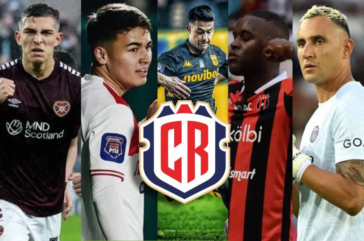 Arsenal europeo y destacados nacionales: ¡los futbolistas más importantes de la Selección de Costa Rica!
