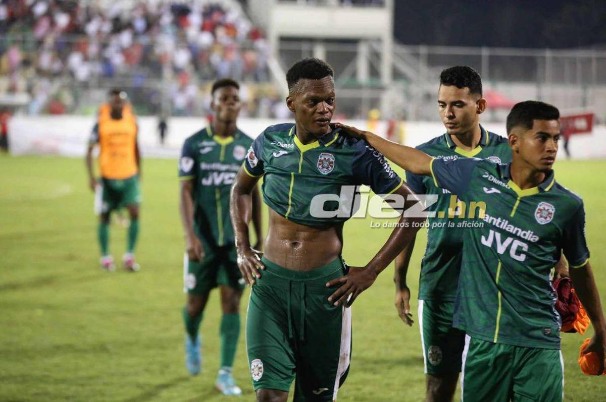 No se vio en TV: Las desgarradoras imágenes del portero panameño de Marathón y el festejo de Troglio con Rafa Villeda