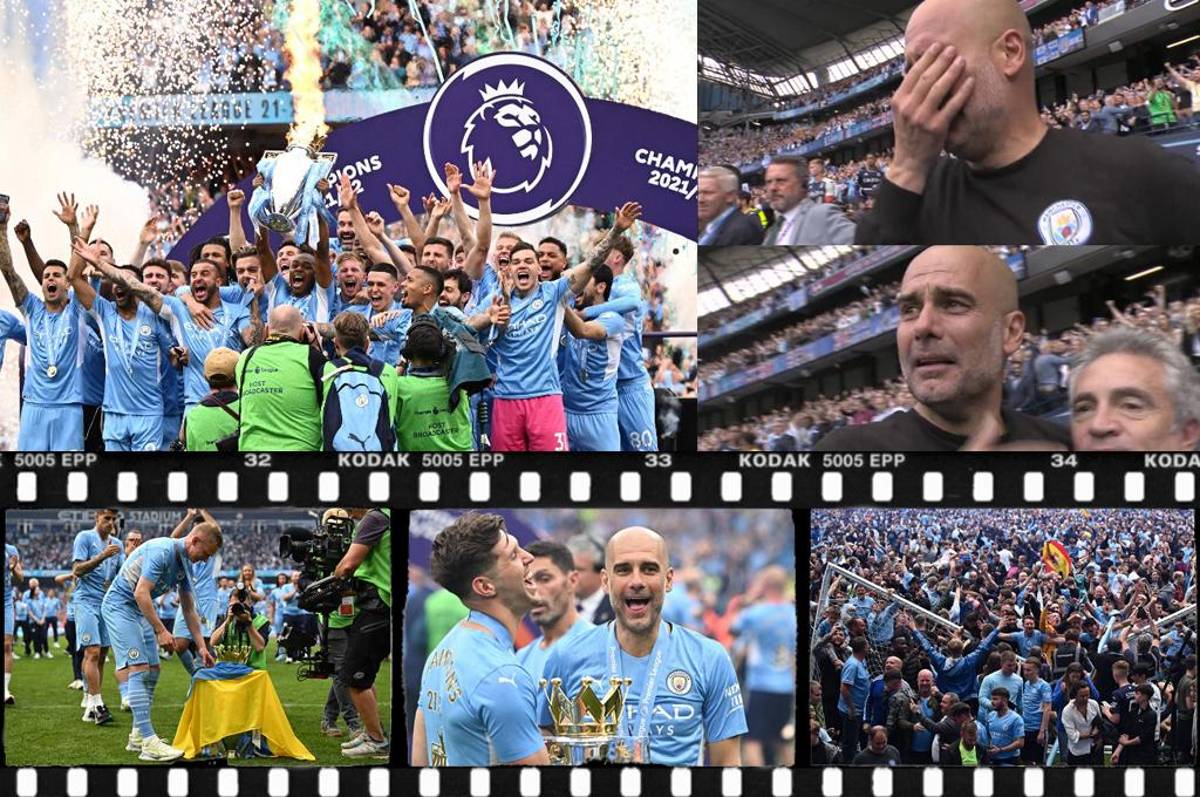 Así se festeja una Premier League: Guardiola llora y la tremenda locura en el City tras conseguir el título