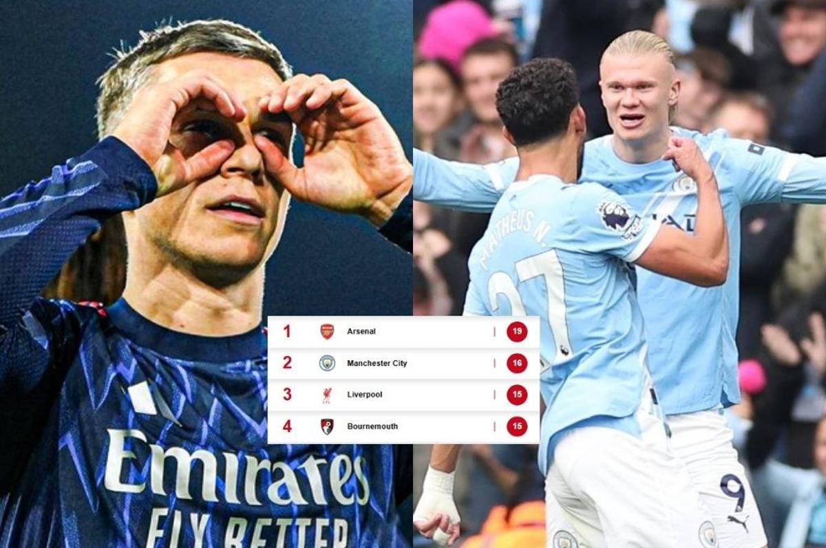 Arsenal tiene sufriendo al Manchester City y Liverpool baja puestos: así va la tabla de posiciones de la Premier League
