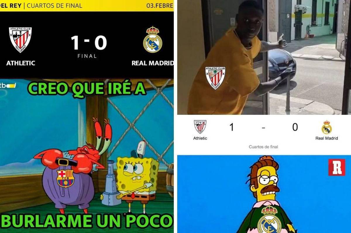Los memes destrozan al Real Madrid tras ser eliminados de la Copa del Rey por el Athletic Bilbao