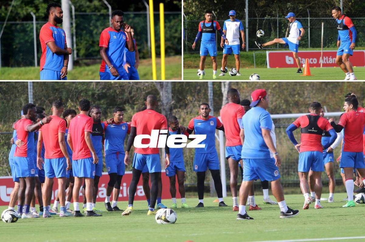 ¿Qué pasa con Araújo? Las imágenes del entreno del Olimpia; Elis activo y José Mendoza pendiente del futuro de Menjívar