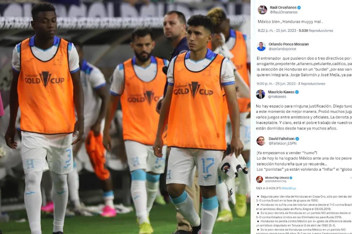 Prensa mexicana se preocupa por Honduras: “Una de sus peores selecciones; no merecen su actualidad”