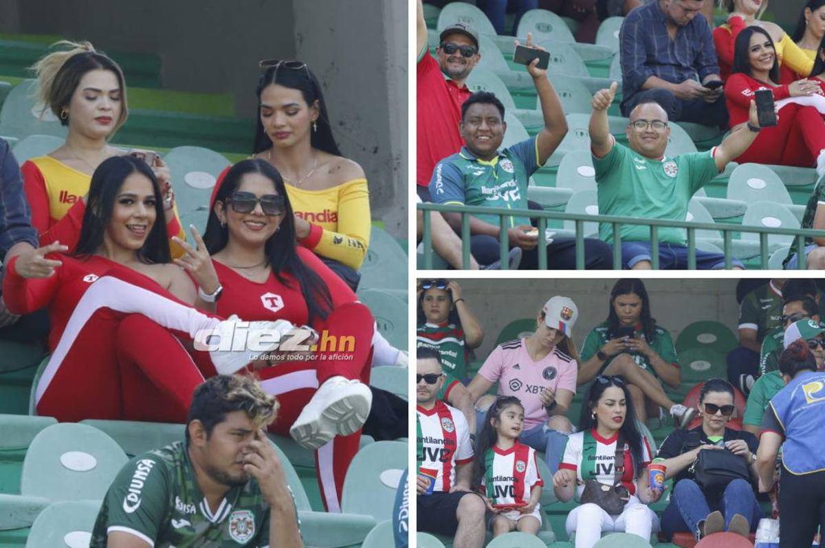 El ambiente en el Yankel por el clásico Marathón-Real España; las bellas mujeres que deslumbran en las graderías