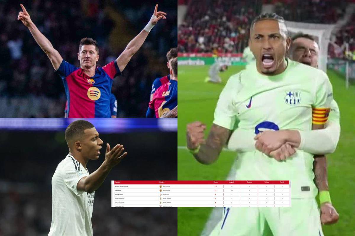Pichichi de LaLiga: Raphinha se olvida de Mbappé tras doblete y mete presión a Lewandowski; así está la tabla de goleadores