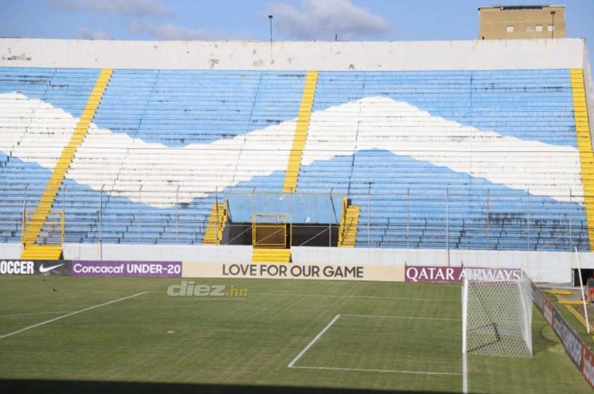 ¿Sigue dañado o en óptimas condiciones? Así luce el césped del estadio Morazán previo a los cuartos del Premundial Sub-20