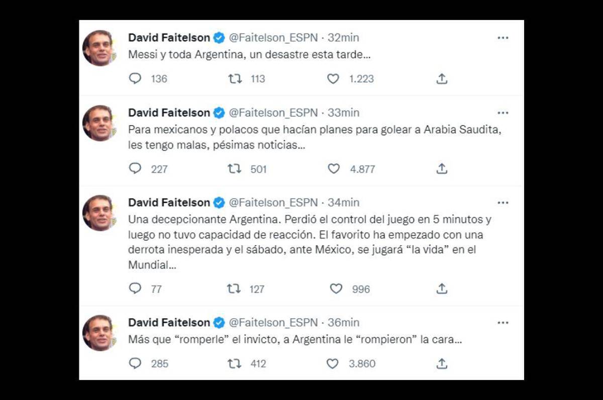 “Ni D10s ayuda al que madruga”: Así reaccionó la prensa tras la derrota de Argentina ante Arabia Saudita en Qatar 2022